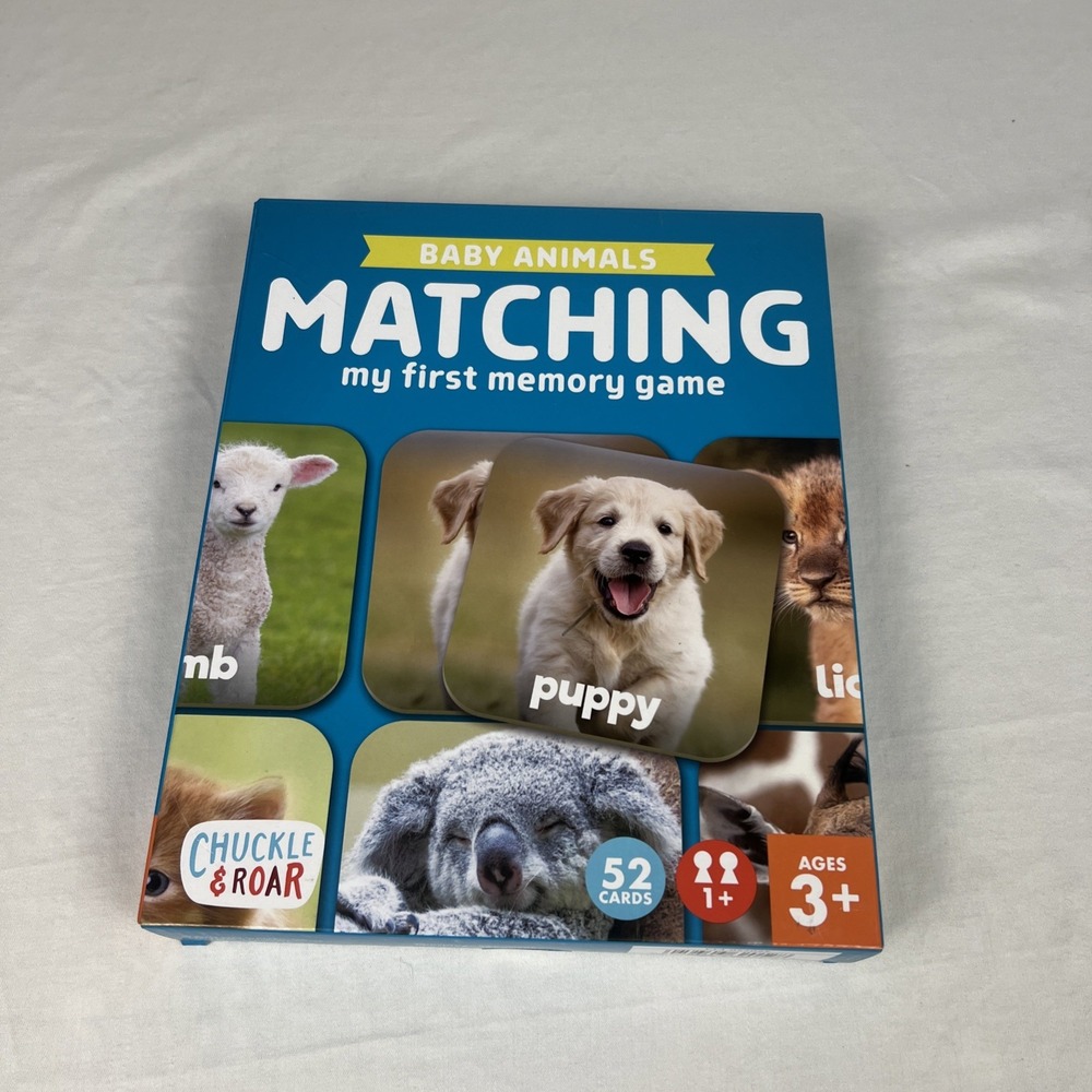Chuckle Roar Baby Animals Matching Memory Game